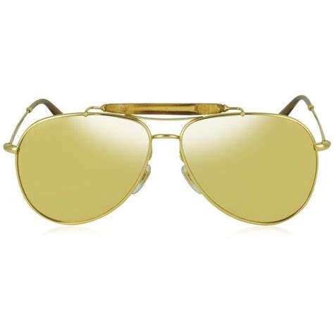 gucci gg 2235 s|GUCCI Bamboo Aviator GG 2235/S Sunglasses Gold.